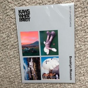 KAWS WHAT PARTY  Brooklyn museum postcards
